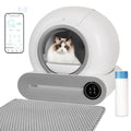 DuDuPet Ti Pro automatic cat litter box in white with app control
